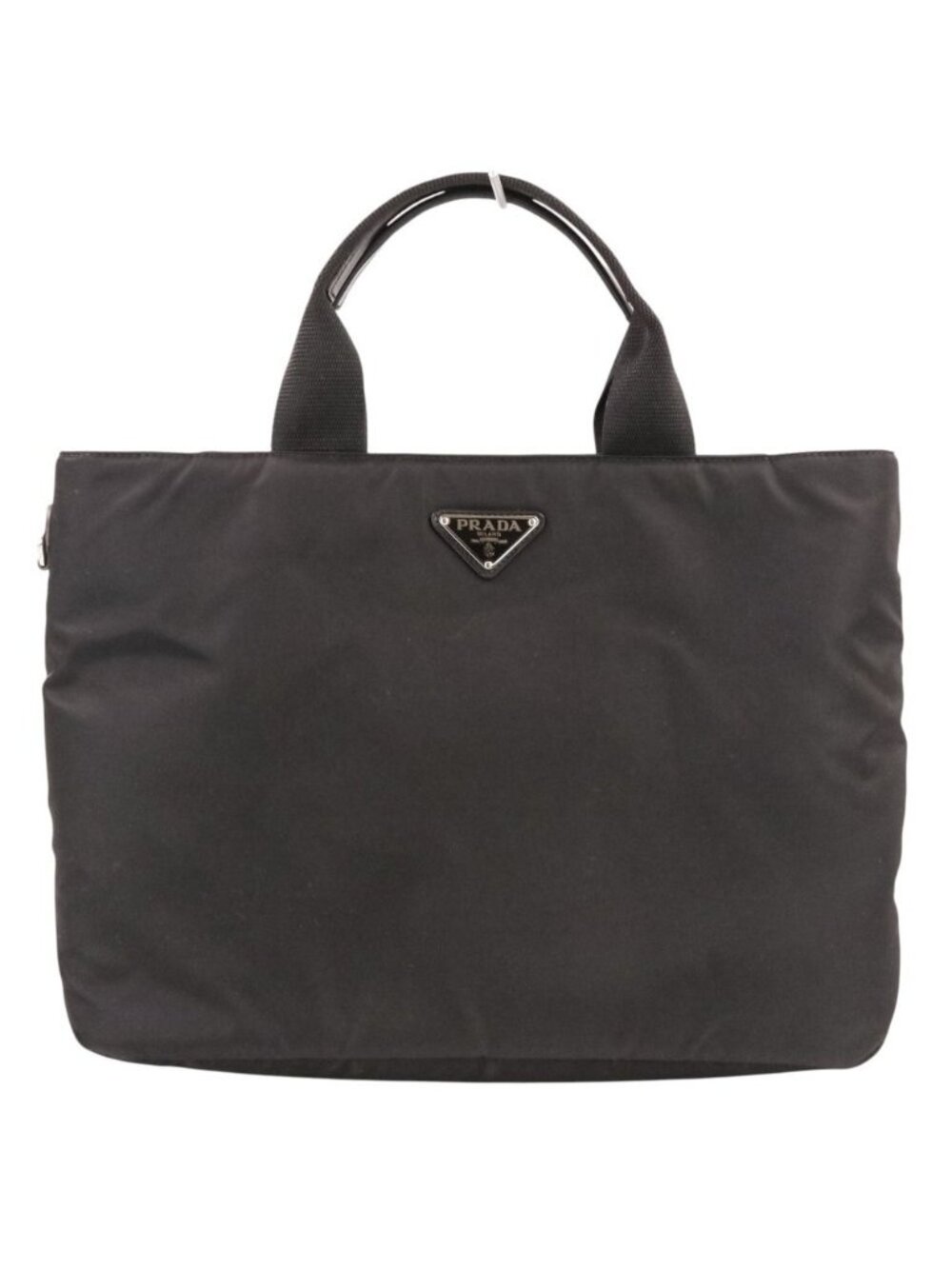Prada Re-Nylon Pouch Shoulder Strap Triangle Logo 2-Way Handbag Black